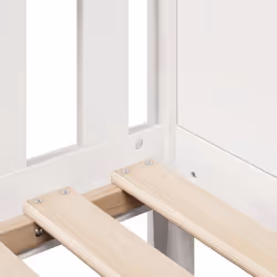 vidaXL Kids Bed Frame with Drawers Wooden Bed Solid Wood Pine - white, 90 x 200 cm - Additional view 9