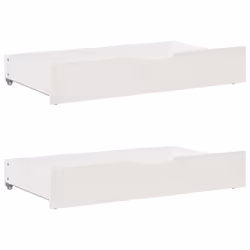 vidaXL Daybed with Drawers Sofa Bed Sleeper Bed Guest Bed Solid Wood Pine - white, 90 x 200 cm - Additional view 5