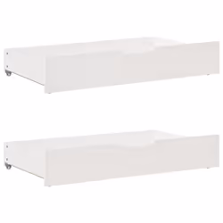 vidaXL Daybed with Drawers Sofa Bed Sleeper Bed Guest Bed Solid Wood Pine - white, 90 x 190 cm - Additional view 5