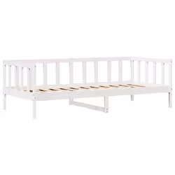 vidaXL Daybed with Drawers Sofa Bed Guest Bed White 80x200 cm Solid Wood Pine - Additional view 4