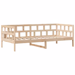 vidaXL Daybed with Drawers Sofa Bed Sleeper Bed 80x200 cm Solid Wood Pine - natural, 90 x 190 cm - Additional view 4