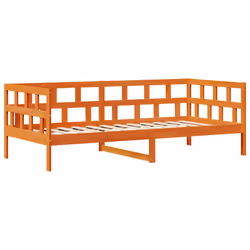 vidaXL Daybed with Drawers Sofa Bed Couch Wax Brown 80x200 cm Solid Wood Pine - Additional view 4