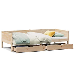 vidaXL Daybed with Drawers Sofa Bed Guest Bed Couch 80x200 cm Solid Wood Pine