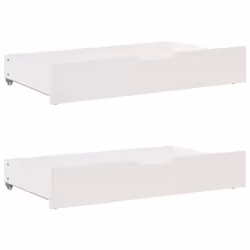 vidaXL Daybed with Drawers Sofa Bed Guest Bed White 90x200 cm Solid Wood Pine - Additional view 5
