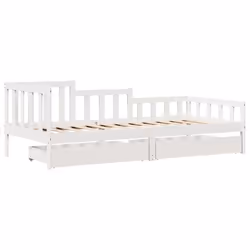 vidaXL Daybed with Drawers Sofa Bed Sleeper Bed 90x190 cm Solid Wood Pine - Additional view 2