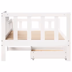 vidaXL Daybed with Drawers Sofa Bed Sleeper Bed 90x190 cm Solid Wood Pine - Additional view 6