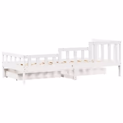 vidaXL Daybed with Drawers Sofa Bed Sleeper Bed 90x190 cm Solid Wood Pine - Additional view 7