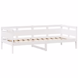 vidaXL Daybed with Drawers Sofa Bed Guest Bed Couch Solid Wood Pine - white, 90 x 190 cm - Additional view 6