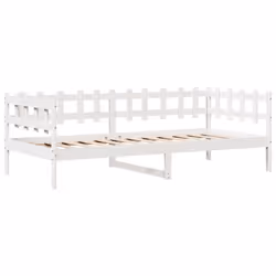 vidaXL Daybed with Drawers Sofa Bed Guest Bed White 80x200 cm Solid Wood Pine - Additional view 4