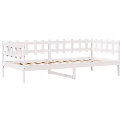 vidaXL Daybed with Drawers Sofa Bed Guest Bed White 90x200 cm Solid Wood Pine - Additional view 4