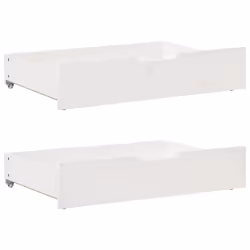 vidaXL Daybed with Trundle & Drawers Sofa Bed White 90x190 cm Solid Wood Pine - Additional view 5