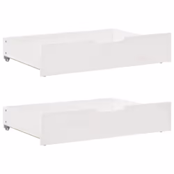 vidaXL Daybed with Trundle & Drawers Sofa Bed White 80x200 cm Solid Wood Pine - Additional view 5