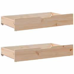 vidaXL Daybed with Trundle and Drawers Sofa Bed 80x200 cm Solid Wood Pine - Additional view 4