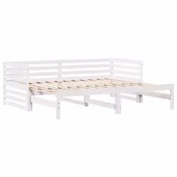 vidaXL Daybed with Drawers Sofa Bed Guest Bed White 90x200 cm Solid Wood Pine - Additional view 5