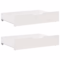 vidaXL Daybed with Trundle & Drawers Sofa Bed White 90x200 cm Solid Wood Pine - Additional view 9