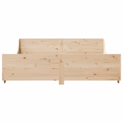 vidaXL Bed Frame with Headboard Bed Base 180x200 cm Super King Solid Wood Pine
