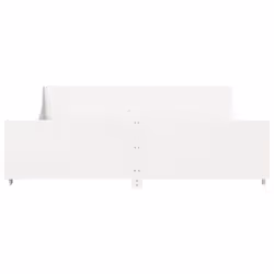 vidaXL Bed Frame with Headboard White 180x200 cm Super King Solid Wood Pine