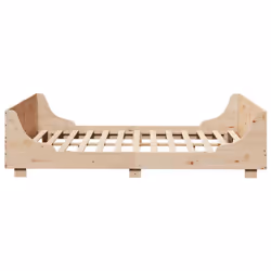 vidaXL Bed Frame with Headboard Bed Base 150x200 cm King Size Solid Wood Pine - Additional view 4