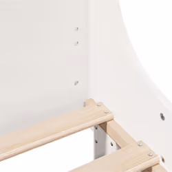 vidaXL Bed Frame with Headboard Home Bed Base White 140x200 cm Solid Wood Pine - white, 140 x 190 cm - Additional view 6