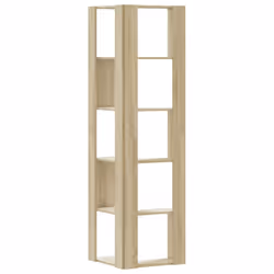 vidaXL Corner Bookcase 5-Tier Corner Bookshelf Corner Rack Engineered Wood - sonoma oak - Additional view 5