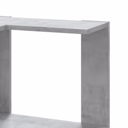 vidaXL Corner Bookcase 5-Tier Corner Bookshelf Corner Rack Engineered Wood - concrete grey - Additional view 6