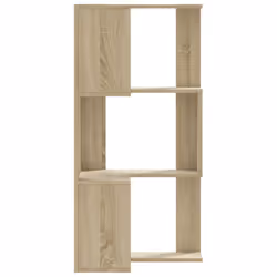 vidaXL Corner Bookcase 3-Tier Corner Bookshelf Corner Rack Engineered Wood - sonoma oak - Additional view 4