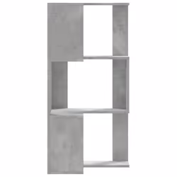 vidaXL Corner Bookcase 3-Tier Corner Bookshelf Corner Rack Engineered Wood - concrete grey - Additional view 4