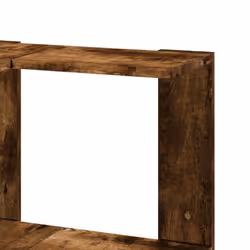 vidaXL Corner Bookcase 3-Tier Corner Bookshelf Corner Rack Engineered Wood - smoked oak - Additional view 6