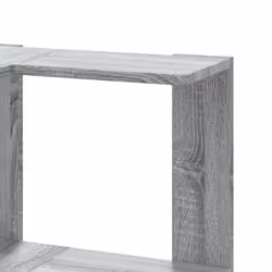 vidaXL Corner Bookcase 3-Tier Corner Bookshelf Corner Rack Engineered Wood - grey sonoma - Additional view 6