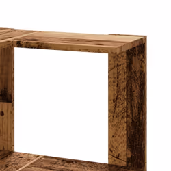 vidaXL Corner Bookcase 3-Tier Corner Bookshelf Corner Rack Engineered Wood - old wood - Additional view 6