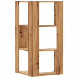 vidaXL Corner Bookcase 3-Tier Corner Bookshelf Corner Rack Engineered Wood - oak - Additional view 5