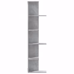 vidaXL Wall Corner Shelf Wall Mounted Shelf Floating Shelf Engineered Wood - concrete grey - Additional view 4