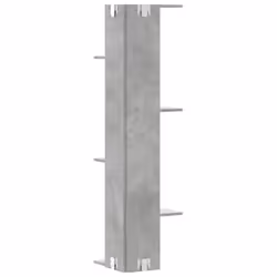 vidaXL Wall Corner Shelf Wall Mounted Shelf Floating Shelf Engineered Wood - concrete grey - Additional view 5