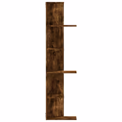 vidaXL Wall Corner Shelf Wall Mounted Shelf Floating Shelf Engineered Wood - smoked oak - Additional view 4