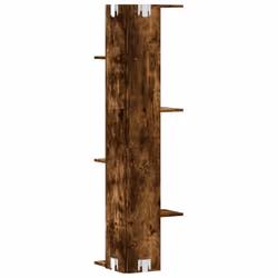 vidaXL Wall Corner Shelf Wall Mounted Shelf Floating Shelf Engineered Wood - smoked oak - Additional view 5