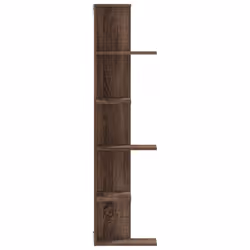vidaXL Wall Corner Shelf Wall Mounted Shelf Floating Shelf Engineered Wood - brown oak - Additional view 4