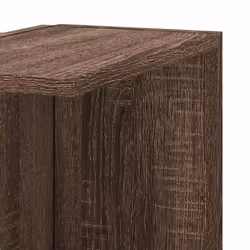 vidaXL Wall Corner Shelf Wall Mounted Shelf Floating Shelf Engineered Wood - brown oak - Additional view 6