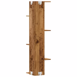 vidaXL Wall Corner Shelf Wall Mounted Shelf Floating Shelf Engineered Wood - old wood - Additional view 5
