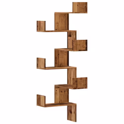 vidaXL Wall Corner Shelf Floating Shelf Wall Shelf Engineered Wood - old wood