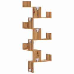 vidaXL Wall Corner Shelf Floating Shelf Wall Shelf Engineered Wood - oak - Additional view 5