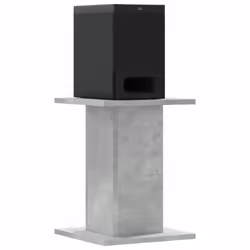 vidaXL Speaker Stands Living Room Speaker Floor Stand 2 pcs Engineered Wood - concrete grey, 30 x 30 x 40 cm - Additional view 2