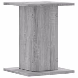 vidaXL Speaker Stands Living Room Speaker Floor Stand 2 pcs Engineered Wood - grey sonoma, 30 x 30 x 40 cm - Additional view 5