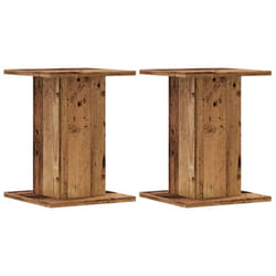 vidaXL Speaker Stands Living Room Speaker Floor Stand 2 pcs Engineered Wood - old wood, 30 x 30 x 40 cm