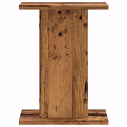 vidaXL Speaker Stands Living Room Speaker Floor Stand 2 pcs Engineered Wood - old wood, 30 x 30 x 40 cm - Additional view 4