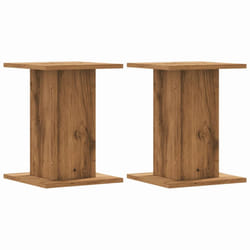 vidaXL Speaker Stands Living Room Speaker Floor Stand 2 pcs Engineered Wood - oak, 30 x 30 x 40 cm