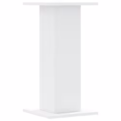 vidaXL Speaker Stands Living Room Speaker Floor Stand 2 pcs Engineered Wood - white, 30 x 30 x 60 cm - Additional view 5