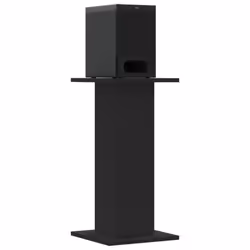 vidaXL Speaker Stands Living Room Speaker Floor Stand 2 pcs Engineered Wood - black, 30 x 30 x 60 cm