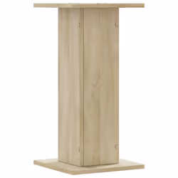vidaXL Speaker Stands Living Room Speaker Floor Stand 2 pcs Engineered Wood - sonoma oak, 30 x 30 x 60 cm - Additional view 5