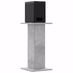 vidaXL Speaker Stands Living Room Speaker Floor Stand 2 pcs Engineered Wood - concrete grey, 30 x 30 x 60 cm - Additional view 2