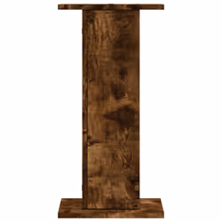 vidaXL Speaker Stands Living Room Speaker Floor Stand 2 pcs Engineered Wood - smoked oak, 30 x 30 x 60 cm - Additional view 4